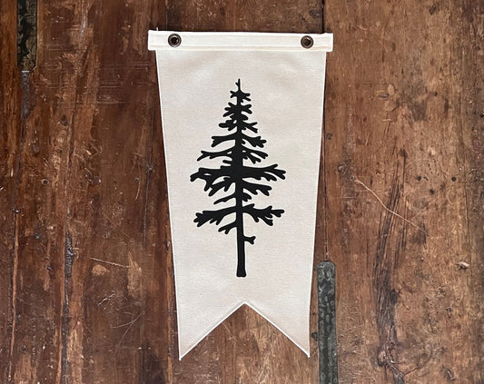 10x18 Canvas Flag - Illustrated Tree